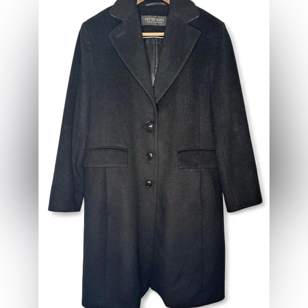 Kristen Blake Studio Collection Women's Wool Coat Large Size 12